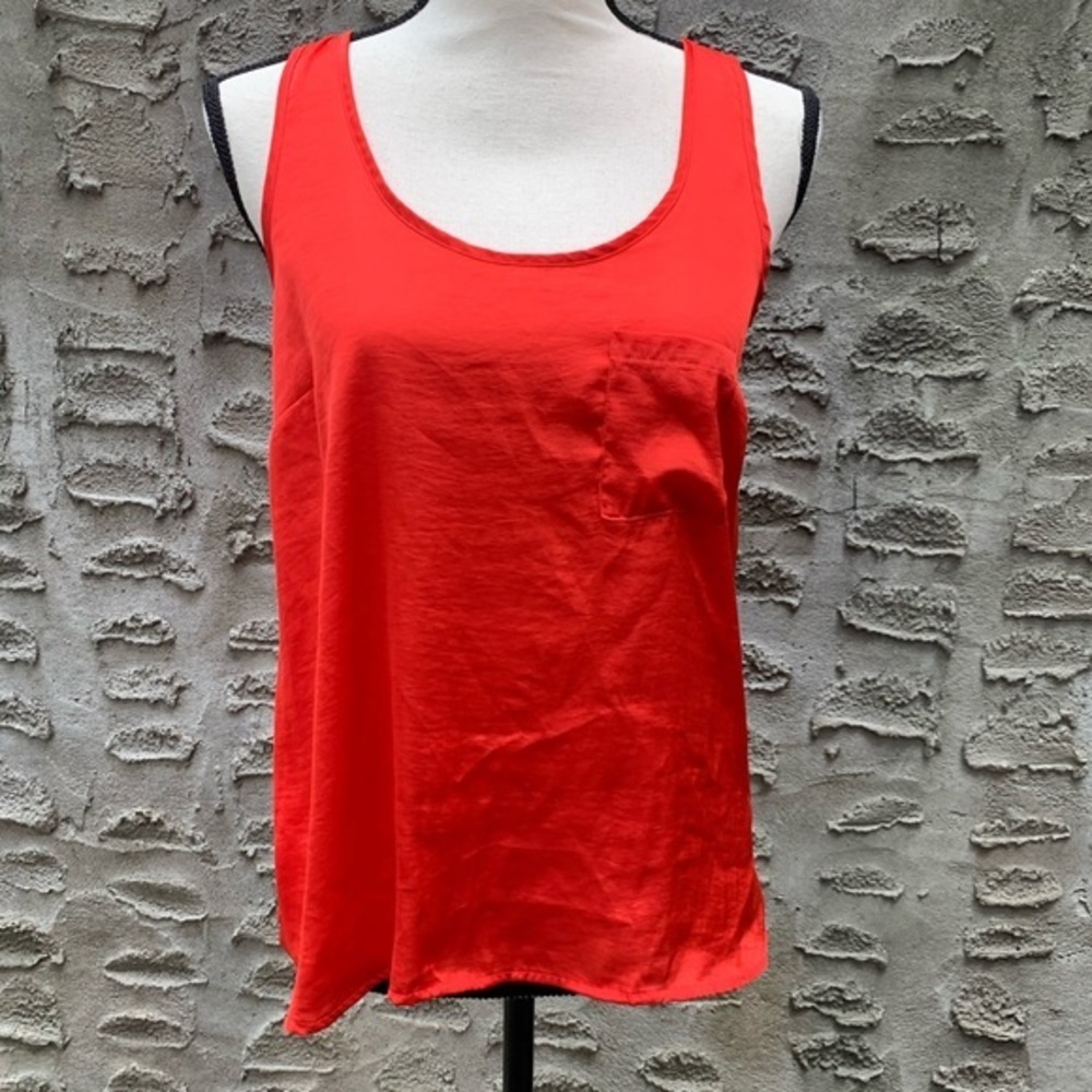 Forever 21 Bright Orange Tank Top Blouse